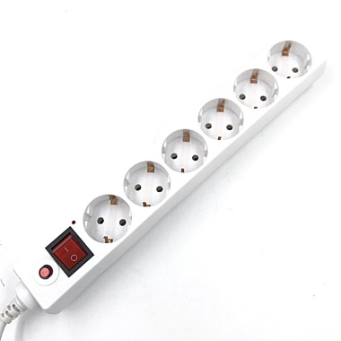 Сетевой фильтр (3м) 6р. Buro 600SH-5-W (белый)